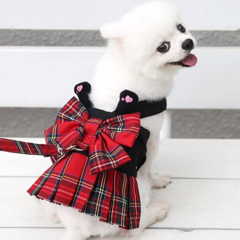 N/A Pet Arness Dress Dress Lamp Set With Tutu Lace Salia para Cão de Casamento de Casamento Pequeno Coloque Coloque Chihuahua Pugs