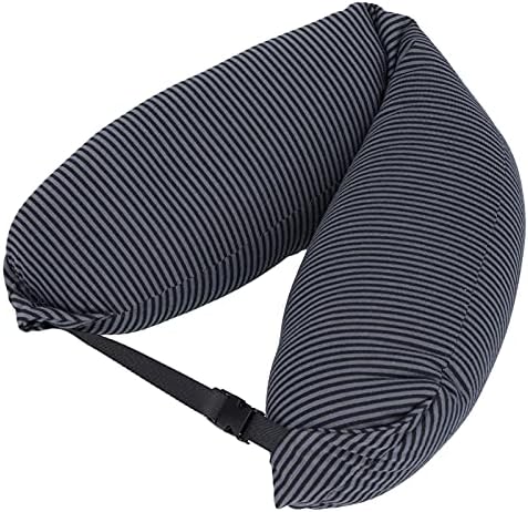Viagem Suporte ao pescoço, travesseiro de viagem U? Shape Stripe Stretch Fabric Head Suporte para Cars Home Cars Airplanes