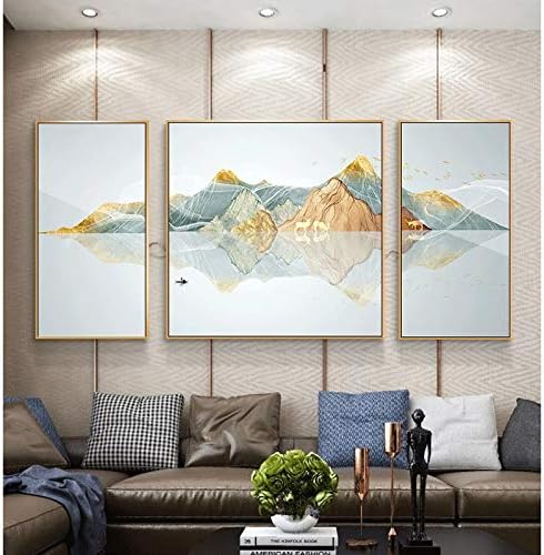 KXDFDC Minimalista sala de estar sofá fundo decoração de parede pintando pintura de corredor paisagem pintura de pintura pendurada