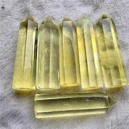 Dingsheng 3pcs natural Critrino amarelo Críticas arco -íris fumo citrino citriing mineral quartzo amostras e bolsa grátis