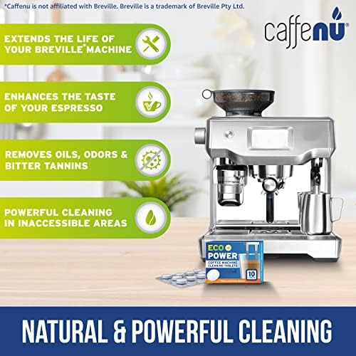 Breville Espresso Machine Limping Tablets x 10 | Breville Cleaning Tablets para máquina de café expresso | Limpador de máquina