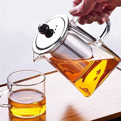 Tule de chaleira de chá de cabilock bule de fogão com infusor Kettle de chá de vidro de vidro de vidro de vidro com