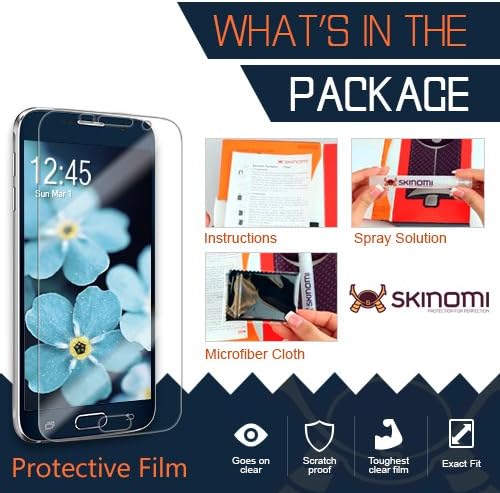 Protetor de tela Skinomi compatível com Blu Dash L Clear Techskin TPU Anti-Bubble HD Film