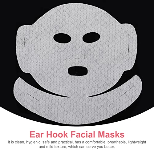 AMOSFUN Microfiber Whilloth Cuidado facial descartável Máscaras folhas: 20pcs Spa natural SPA Cuidado com gaze de gaze a vapor de