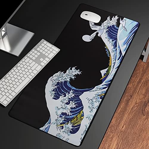 XVX Mouse Pad Mouse Gaming, Mousepad japonês de mesa cheia, base de borracha de borracha de borracha grande e resistente