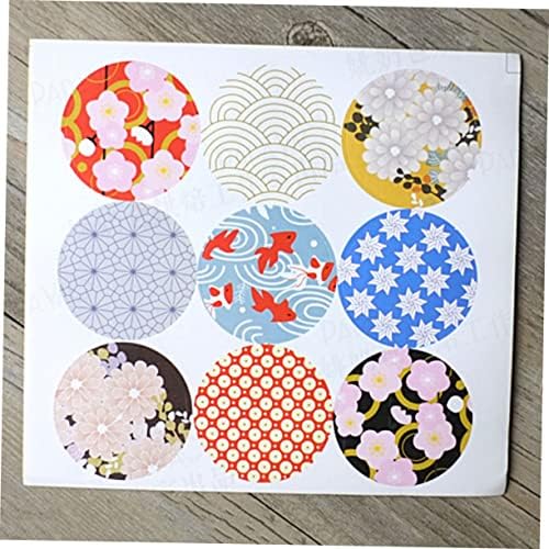 Sewacc envolve a decoração japonesa para os adesivos redondos de cutos artesanato sedores de selações para envelopes
