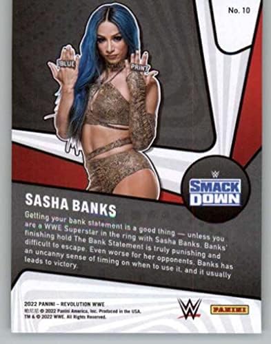 2022 Panini Revolution WWE Supernova 10 Sasha Banks Wrestling Trading Card