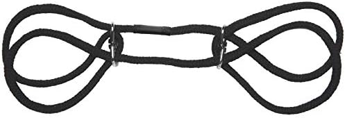 Doc Johnson Japanese Bondage - algodão ou punhos de tornozelo - Rápido, fácil de usar e remover, preto