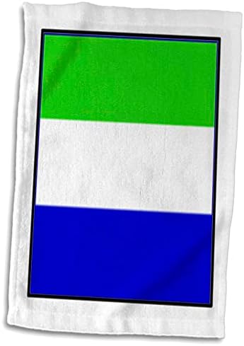 Botões de bandeira mundial de Florene 3drose - Foto do botão de bandeira da Serra Leoa - toalhas
