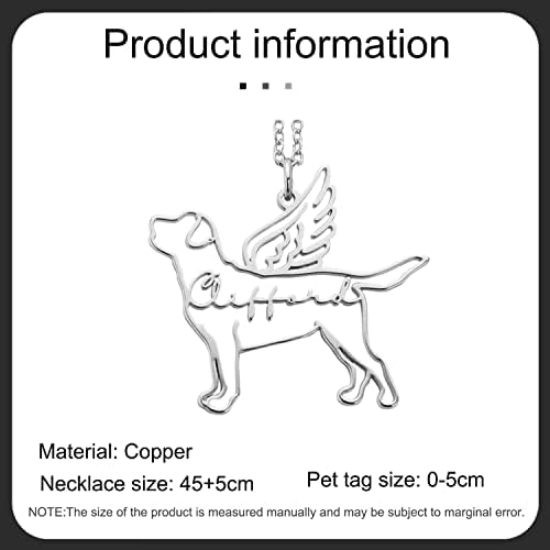 Jewelora Colar de gato de cães de estimação para mulheres para mulheres, pingente pendente de nomes personalizados para mulheres