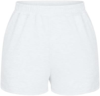 Shorts mmeneyy femininos, shorts de suor feminino shorts atléticos de cintura alta