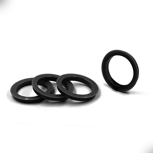 Acessórios para rodas Conjunto de peças de 4 anel centrado no cubo 74mm od a 70,3mm ID do cubo, policarbonato preto