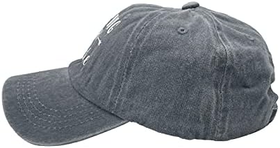 Cabelo de acampamento de Waldeal Girls Don't Ceon Hat Hat Ajustável Capinho de beisebol vintage Ajustado