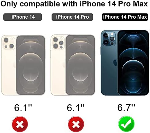 IKWZ Clear Clear Caso para iPhone 14 Pro Max Case MagSafe com Câmera Protetor Gold Electroplate Borge Soft Profpress