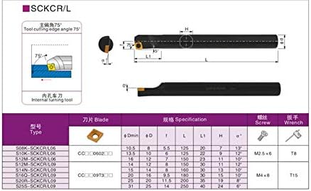 FINCOS YZ66 S06K-SCKCL06 INDICE interno Torno de torneamento para CC. Inserções -