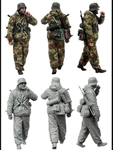 Goodmoel 1/35 Segunda Guerra Mundial Soldado Alemão Soldier Soldier Model Kit/Kit em miniatura não montado e sem pintura/YH-3053