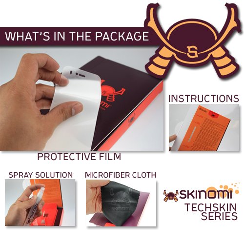 Skinomi Protetor de pele de corpo inteiro compatível com Sony PlayStation Vita 3G Techskin Cobertura completa Clear HD Film