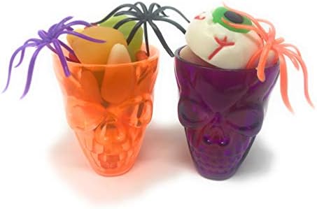 40 Festas de Skull de 40 Balloween Favor dos copos ou copos de sobremesa - Ideal para crianças de todas as idades