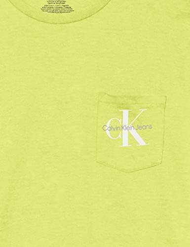 Camiseta de bolso de manga curta dos meninos de Calvin Klein