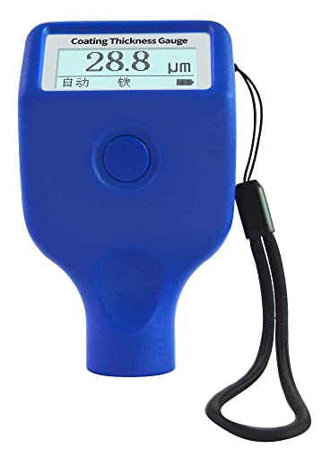 Medidor de tinta de espessura de espessura do revestimento do revestimento YFYIQI com área de medição Bluetooth, 25 mm de espessura mínima do substrato 0,2/0,05 mm LCD para plástico de alumínio de ferro, etc, etc.