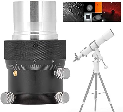 1,25 polegada focador helicoidal, liga de 10 mm com foco de alta precisão com escala de 0,05 mm para lentes de telescópio/localizador/guidscope