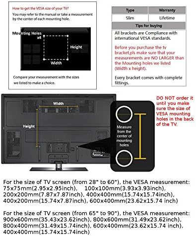 CK Global de suporte de parede de inclinação de baixo perfil com suporte de espírito integrado para Samsung TV LN19C350D1D LN19B650T6DXZC