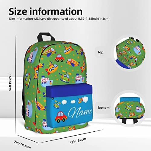Mochila personalizada para meninos meninas, mochilas de avião personalizadas com nome, personalize o presente de
