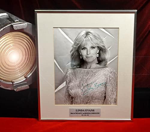 Linda Evans, Joan Collins assinou fotos da dinastia, quadro, DVD, figurino, UACC COA RD228