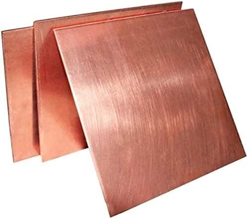 Placa de latão Placa de cobre de folha de cobre pura Placa de cobre roxa 3 tamanhos diferentes para jóias, artesanato,