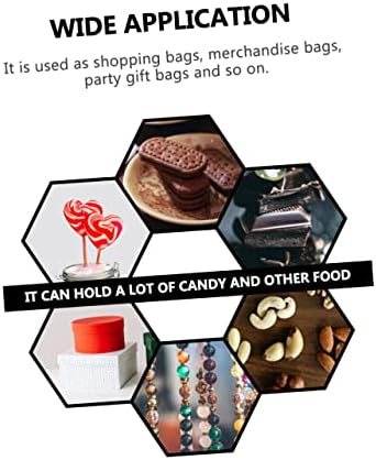 Operitacx 10pcs bolsas de embalagem sacos de sacos de embrulho quadrado bolsa de presente saco de favor bolsa de bolsa de varejo bolsas de presente bolsas de compra de bolsa de compras branca bolso de natal