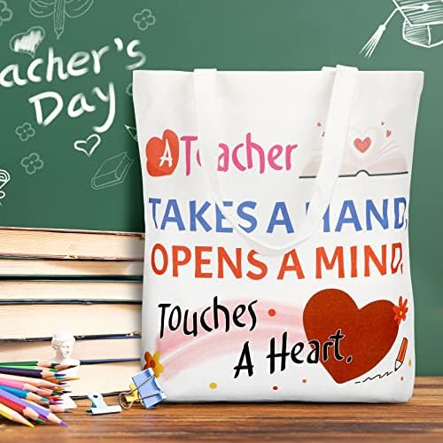 Presentes para professores para mulheres para mulheres, bolsas e bolsas de utilidade de presente de apreciação com bolsos interiores com bolsos interiores