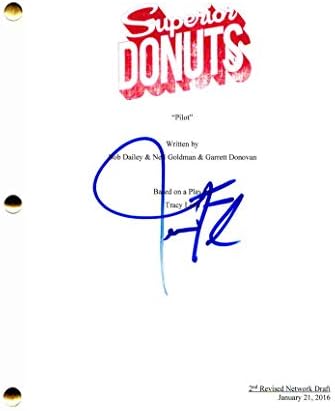 Jermaine Fowler assinou autógrafo - Script piloto de donuts superiores - Judd Hirsch, Katey Sagal, Diane Guerrero,