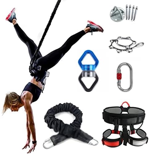 Quul Bungee Dance Suspensão Voadora Corda Aerial Anti-Yoga Cord Feltion Set Set Workout Fitness Home Gym Equipment