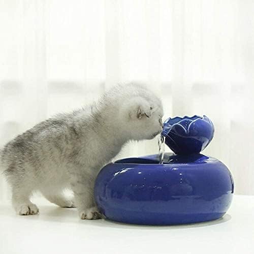 Fountain de água de gato de gato de pet haoktsb para beber um dispensador de água para gatos e cães de gato e cães pequenos 1.5l