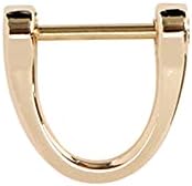 Semetall 10pcs Horseshoe D-anéis de metal anel de chave de metal para parafuso de 1 polegada em algem