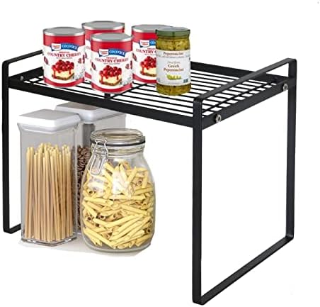 Dearyhome Kitchen Banchartop Organizer, armário de metal de 13 Stand rack de especiarias, prateleiras de balcão de cozinha
