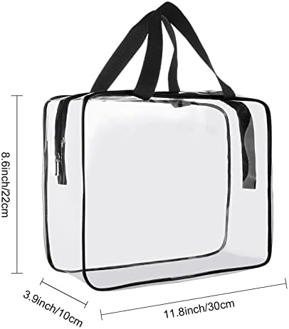 Cosywell Bolsa de higieneiro transparente Bolsa de quart 2pcs Travel Makeup Cosmetic Bag 2oz 60ml 3 Pacote de vazamento Fine Fine