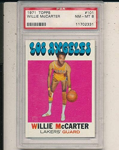 1971 Topps Willie McCarter #101 PSA 8 NM - Cartões de basquete não assinados