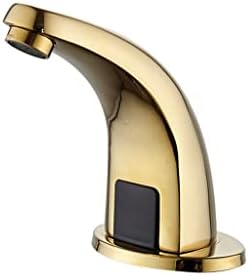 Slsfjlkj Full Copper Gold Antique Faucet Single Hot and Cold Automatic Automatic Intellige