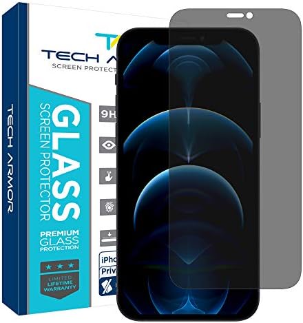 Protetor de tela de vidro balística de armadura Tech Armour projetada para Apple iPhone 12 Pro Max 6,7 polegadas 1 pacote 2020 Vidro temperado