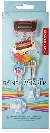 Kikkerland Solar Double Rainbow Maker com cristal, multicolor, 1 ea, tamanho único