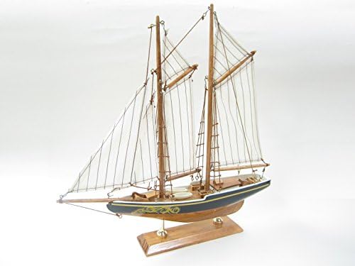 Kit de barco para partida Bluenose: Construa seu próprio navio modelo de madeira por Tasma