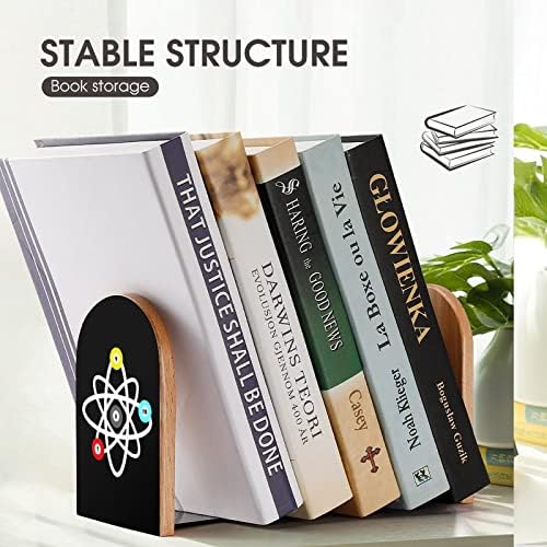 Livro decorativo de ciência de bilhar engraçado termina em madeira não-esquisitos para suportes de mesa de mesa de mesa
