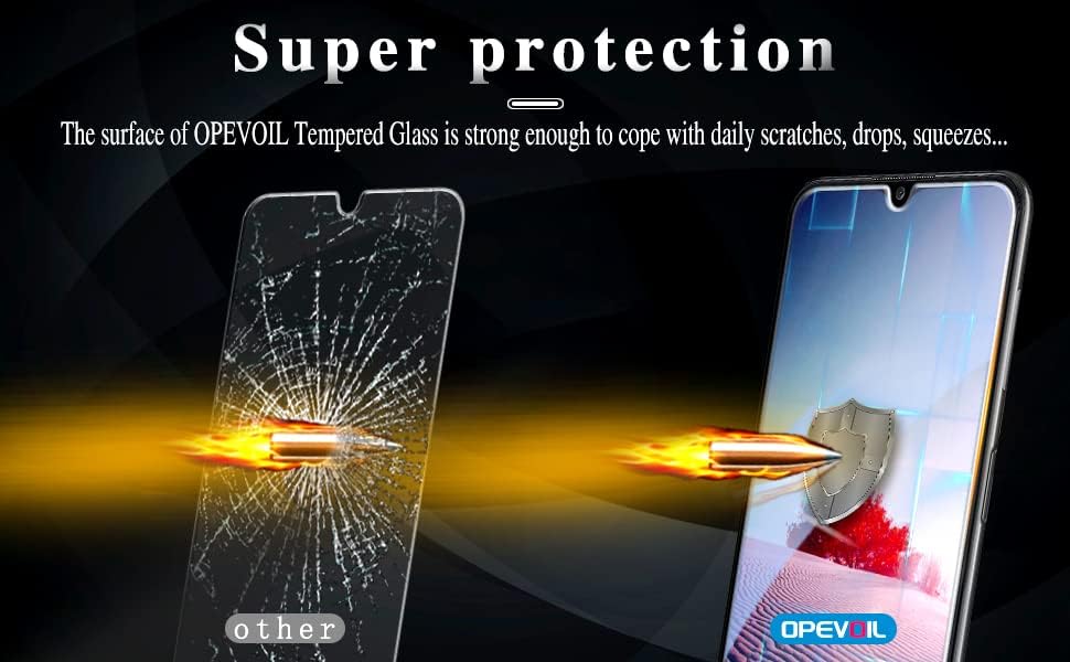OpevOil [3 pacote] projetado para LG Stylo 5, Stylo 5 Plus, Protetor de tela de vidro temperado de 5x Stylo 5x, dureza