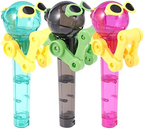 Toddmomy Pop ups Lollipop Case 3pcs Eat Lollipop Robot Funny Lollipop Robot Holder Lollipop Robot Toy Lollipop Display