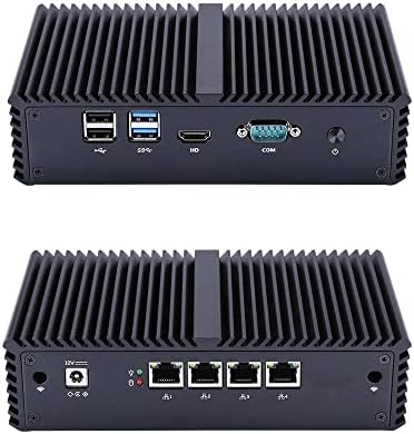 Inuomicro G5005L4 Micro Firewall W/2GB DDR3+16 GB SSD+WIFI -INTEL I3-5005U 3M CACHE BROLDWELL, AES-NI sem fãs, 4 Intel Gigabit Ethernet