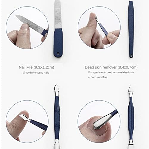Depila Blue Manicure Tools Set Kit de Clipper de unhas de aço inoxidável de pedicure Paronychia cortadores de aparadores,