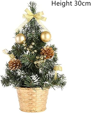 Mesa de jantar de 40 cm, luz da árvore da árvore de Natal LED, decoração de pinheiro leve mini árvore de natal decoração