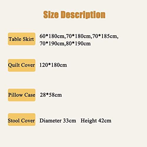 Zhuan massagem simples camas de saia travesseiros de massagem lençóis lençóis de mesa de valance capa de cama de 4 peças de 4 peças