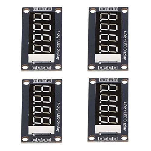 4 PCs 0,36in 7 Exibir tubo digital de segmento, 4 dígitos 7 segmentos Módulo de exibição de tubo digital TM1637 Drive